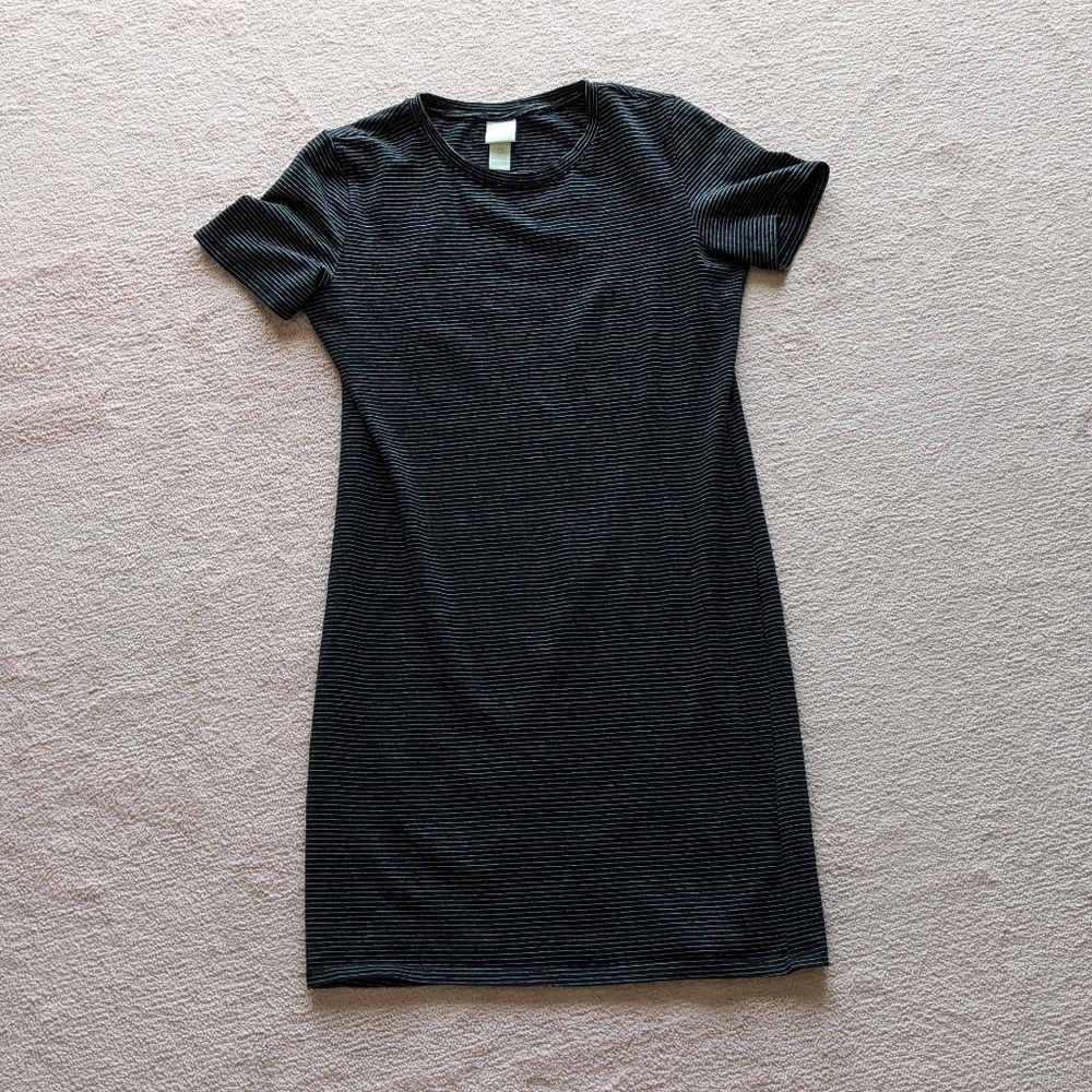H&M striped t-shirt dress, size M